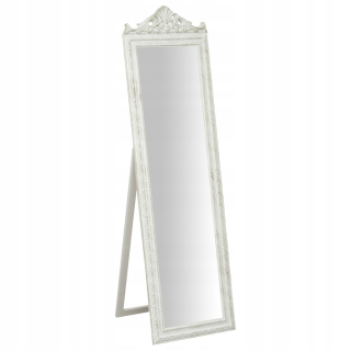 Stojanové zrkadlo Grécko, povrchová úprava Antique White, NOVÉ, 40x140 cm